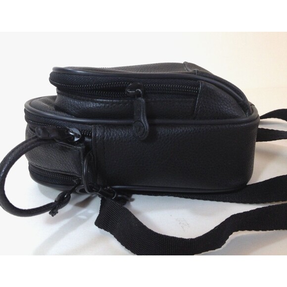 Vintage View Black Crossbody Camera / Phone Case & Wallet w/ Adjustable Strap - Picture 4 of 12